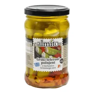 Feferoni gefüllt mit griechischem Käse