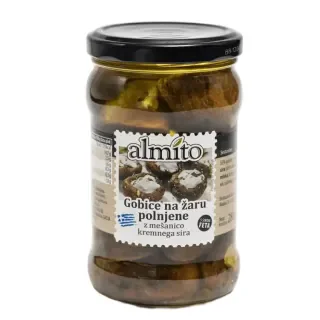 Gegrillte Pilze gefüllt mit Käse 280 g