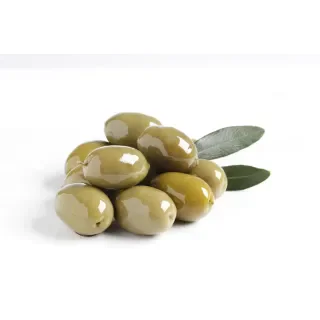 Grüne Premium-Oliven in Salzlake
