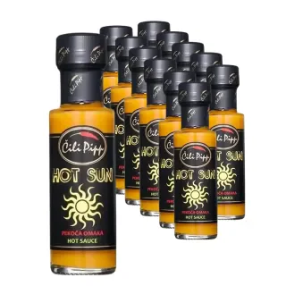 Hot Sun, scharfe Sauce (10 + 2 gratis)