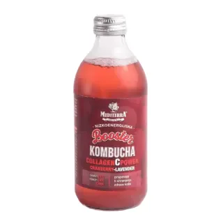 Kombucha Collagen C Power, Geschmack Cranberry & Lavendel