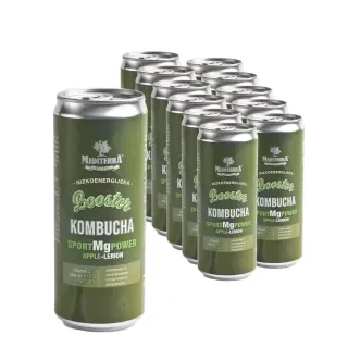 Kombucha Sport Mg Power, Geschmack Apfel & Zitrone (11+1 gratis)